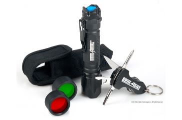 Image of Brite Strike Tactical Blue Dot Flashlight w/ Red &amp; Green Lenses and Multi-Tool
