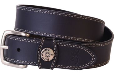 Image of Browning Leather Belt 38'' Black W/shotshell Head On Loop