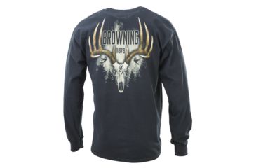 Image of Browning Mens Dark Forest L,S Tee, Black, Small A000225600102