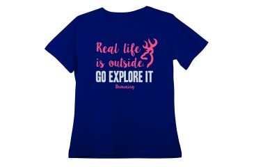 Image of Browning Womens Real Life Is Outside S/S Tee-Classic, S BRD020062.052900.S