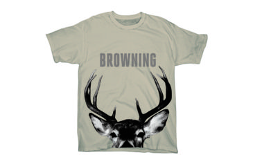 Image of Youth Graphic Peeking Deer Short Sleeve T-Shirt, Sand