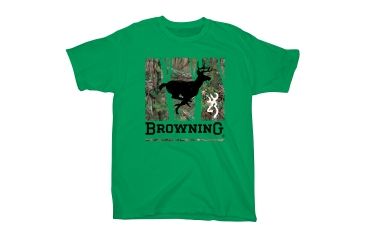 Image of Youth Graphic Run Forest Run Short Sleeve T-Shirt, Kelly