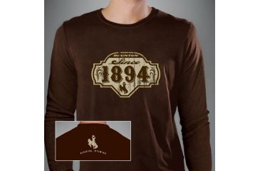 Image of Brunton Brown Long Sleeve T Shirt 1894 Logo X Large F Brls Xl