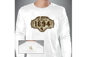 Image of Brunton White Long Sleeve T-Shirt - 1894 Logo -  Large WL1894-LG