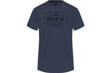 Image of Buck Knives Logo T-Shirt Navy LG, BU14327