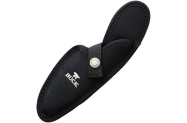 Image of Buck Knives Sheath for BU141 Polyester, Fits Most 8in Fixed Blades, Made To Fit Bu141 Large Paklite Skinner, Black Polyester Sheath, 10689