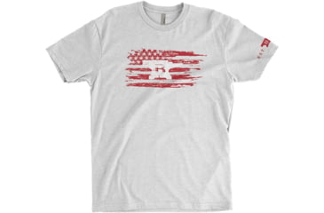 Image of Buck Knives T Shirt Stars n Bars Anvil, Gray, 2XL, 11745
