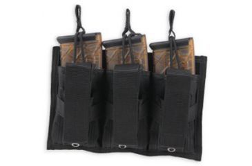 Image of Bulldog Cases &amp; Vaults Colt Tri-Double Molle Mag Pouch, Black, Holds 3 MSR Mags + 3 Pistol Mags CLT-62