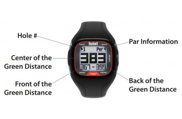 Image of Bushnell Neo+ Golf GPS Watch, Black 368300