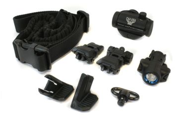 Image of CAA Super Advanced Upgrade Kit, MCK/Micro Roni, Micro Red Dot/Iron Sights/500 Lumen Weapon Light/Thumb Rest/Sling/Swivel, Black, SADK