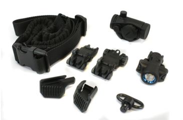 Image of CAA Super Advanced Upgrade Kit, MCK/Micro Roni, Micro Red Dot/Iron Sights/500 Lumen Weapon Light/Thumb Rest/Sling/Swivel, Black, SADK