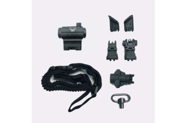 Image of CAA Super Advanced Upgrade Kit, MCK/Micro Roni, Micro Red Dot/Iron Sights/500 Lumen Weapon Light/Thumb Rest/Sling/Swivel, Black SADK - Super Advance Kit