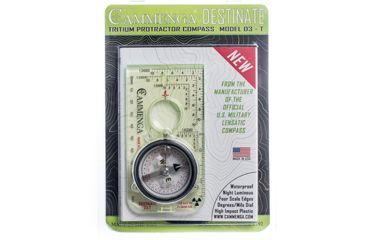 Image of Cammenga Destinate Tritium Protractor Compass - Southern Hemisphere, Box, Green, NSN 6605-01-625-2819, D3-TSH