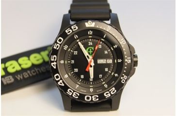 Image of Cammenga Traser P6600 Tritium Military Watch w/Silicone Wrist Band,Black CAM6600 Silicone