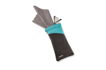 Image of Carson Eyeglasses Microfiber Lens Cloth in Pouch, Blue, 4.3 x 0.5 x 6.9 in, EC-10-02
