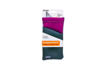 Image of Carson Eyeglasses Microfiber Lens Cloth in Pouch, Plum, 4.3 x 0.5 x 6.9 in, EC-10-03