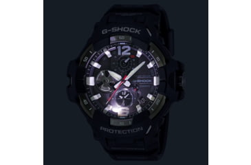 Image of Casio G-Shock Gravity Master Men's Analog-Digital Watch, 55mm Case Diameter, Steel Bezel, Black Bio-based Resin Band, GRB300-1A, GRB300-1A