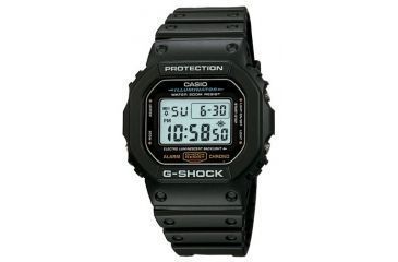 Image of Casio Outdoor G-Shock Classic &quot;Hockey Puck&quot; Watch, Black DW5600E-1V