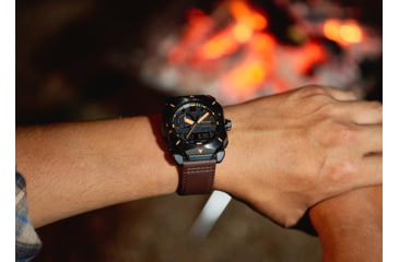 Image of Casio Outdoor Pro Trek Solar Powered Triple Sensor Word Time Watches w/Biomas Plastic Case and Strap - Mens, Brown, One Size, PRW-6900YL-5