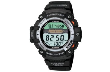 Image of Casio Outdoor Twin Sensor Digital Watch -Altim/Baro/Thermo -100m Water Resistan - Men's, Black, One Size, SGW300H-1AVCF