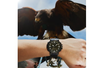 Image of Casio PRO TREK Tough Solar Triple Sensor Watch - Mens, Green, PRG601YB-3