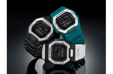 Image of Casio Tactical G-Shock G-Glide Step Tracker Tide Watch, Black, One Size, GBX-100-1CR