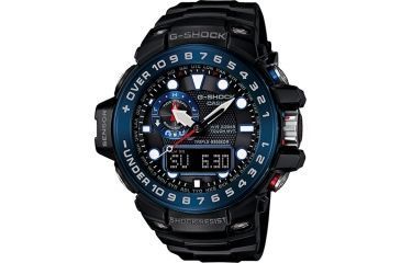 Image of Casio Tactical Gulfmaster Solar Atomic All Sensor Watch, Black, GWN1000B-1B