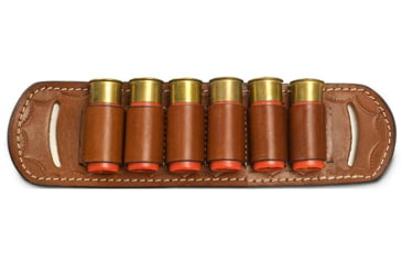 Image of Cebeci Arms Holster Leather Shot Shell Slide Open Bottom 6 Shells, Tan 41327