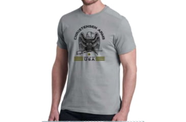 Image of Christensen Arms Classic Eagle SS Tee - Mens, Ash Gray, M, 730-CA062-40-00-101-03