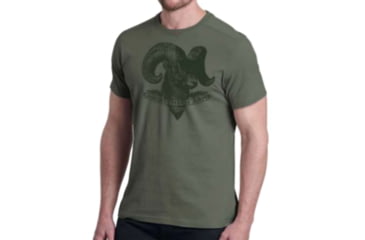 Image of Christensen Arms Ram Graphic SS Tee - Mens, Olive, L, 730-CA064-40-00-200-04