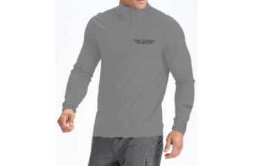 Image of Christensen Arms Ram Logo Performance 1/4 Zip Pullover - Mens, Carbon, 2X, 730-CA095-70-00-103-06