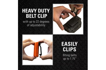 Image of Clip &amp; Carry Kydex Sheath for the Buck 110/112 Folding Knife, Black, BUCK110-112-BLK