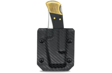 Image of Clip &amp; Carry Kydex Sheath for the Buck 110/112 Folding Knife, Carbon Fiber Black, BUCK110-112-CF-BLK