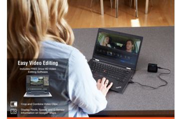 Image of Cobra Dual View Dash Cam w/ Driver Alert System, Black, DASH2216D