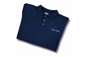Image of Cold Steel Embroidered Polo Shirt, Navy, Medium, CS-TPB1