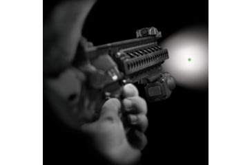 Image of Crimson Trace LiNQ Green Laser and Tactical Light Sight for AR Rifles, CR2, Green, 300 Lumens, Black, LNQ-100G
