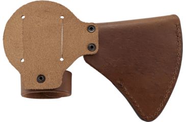 Image of CRKT Woods Nobo T-Hawk Leather Sheath, Silver, D2732