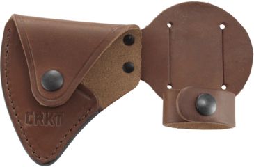 Image of CRKT Woods Nobo T-Hawk Leather Sheath, Silver, D2732