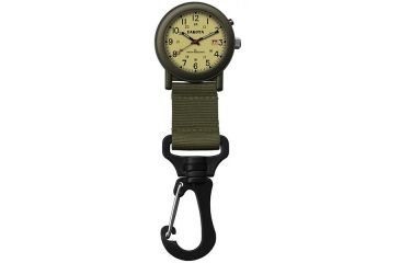 Image of Dakota Watches Light Packer, Khaki Military Dial, w/Moss Green Nylon Fob, NO 2878-5