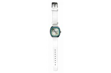 Image of Dakota Watches Midsize Calendar, Champagne Dial, White Leather Band 3076-3