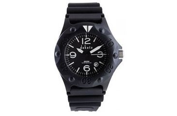 Image of Dakota Watches Sport Diver, Black Dial, Black PU Strap 2135-4