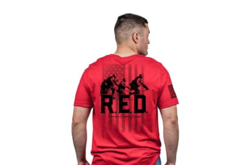 Image of Nine Line Remember Everyone Deployed Short Sleeve Shirt Red 3XL E5584A6B, NVPCREDTSREDXL
