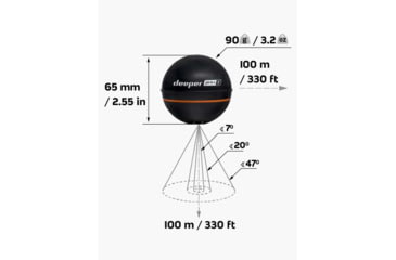 Image of Deeper Smart Sonar PRO+ 2 Fishfinder, Black, ITGAM1080