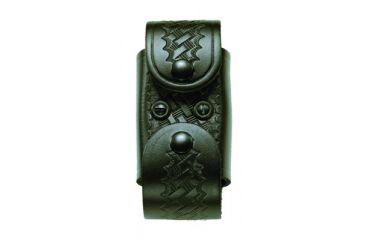 Image of DeSantis Black - Basketweave - M26/X26 Double Cartridge Carrier - Leather ATT814MBW