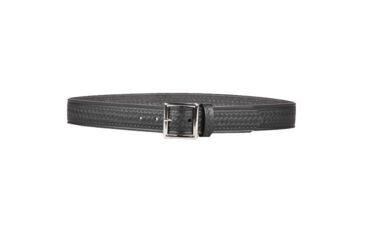 Image of DeSantis Econoline 1.5in Backetweave Garrison Belt, Nickel Buckle, Black, 60, E23BL60Z1