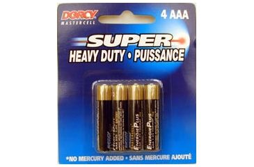 Image of Dorcy AAA Mastercell Heavy Duty Batteries -4 Per Card 41-1504