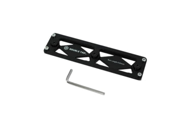 Image of Double Tap Industries M-Lok to Arca Rail Adapter Plates, 140mm, Black, AD-MA-140
