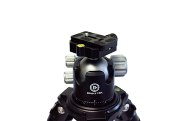 Image of Double Tap Industries Stronghold Aluminum Shooting Tripod w/Ball Head, Black, TRI-A-002BH