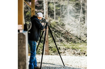 Image of Double Tap Industries Stronghold Aluminum Shooting Tripod w/Ball Head, Black, TRI-A-002BH