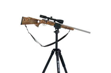 Image of Double Tap Industries Stronghold Lite Aluminum Tripod w/Adjustable Height + Saddle Clamp, Black, 36mm, TRI-A-001A